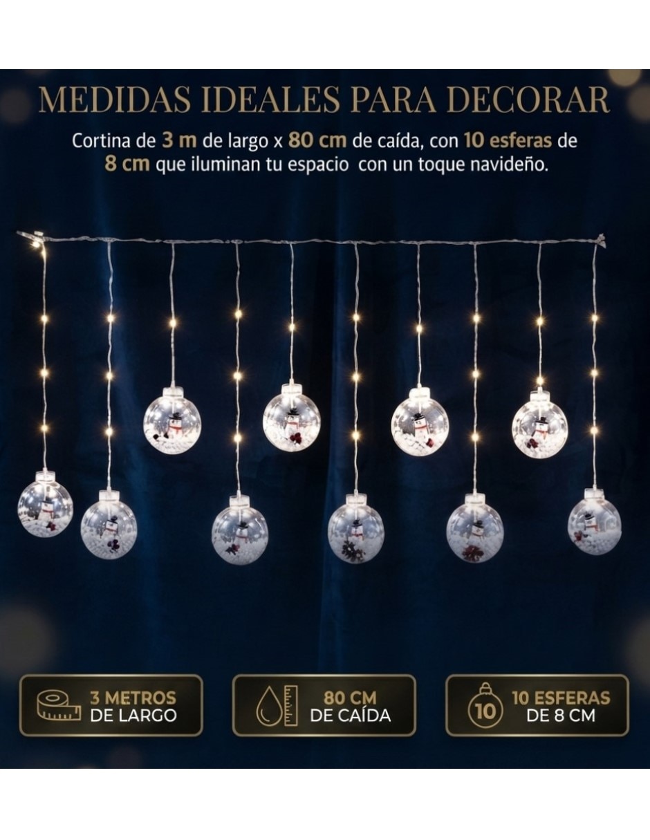 Guirnaldas de luces led sdd136 con 10 focos 7