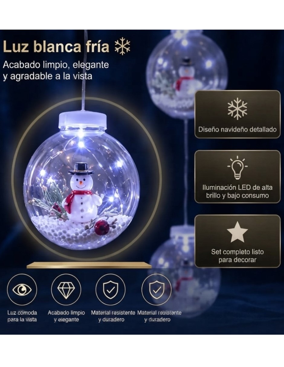 Guirnaldas de luces led sdd136 con 10 focos 3