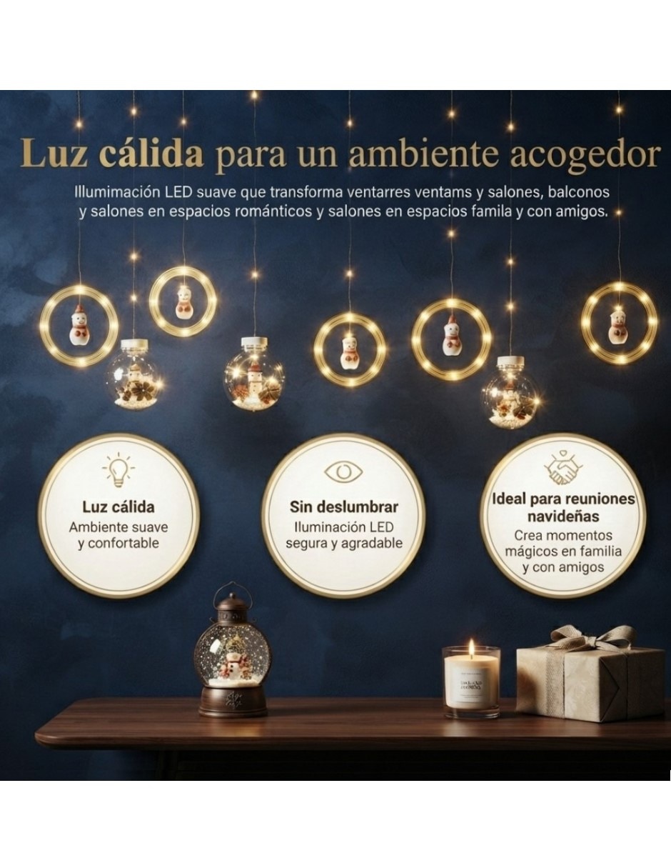 Guirnaldas de luces Led con 10 focos 6