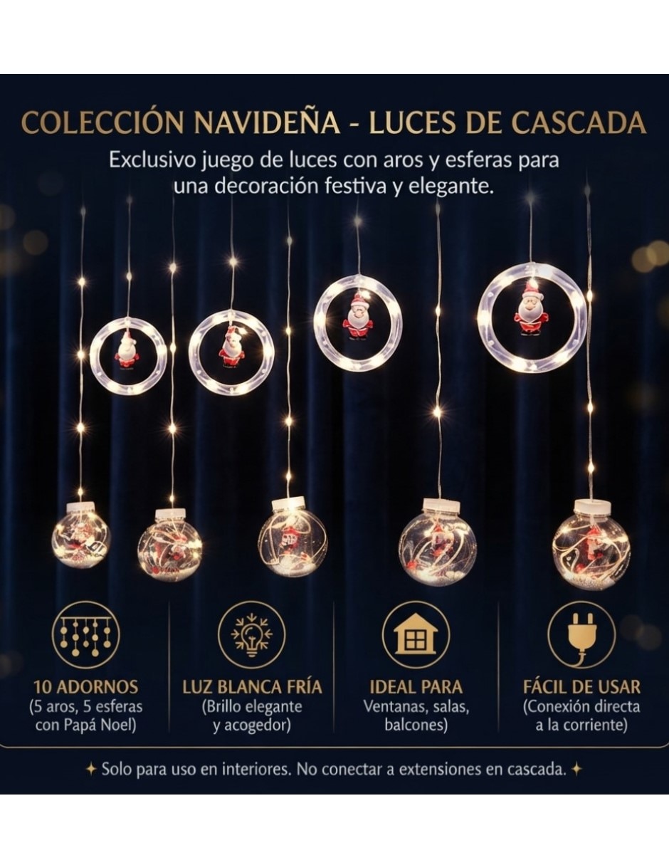 Guirnaldas de luces Led con 10 focos 5