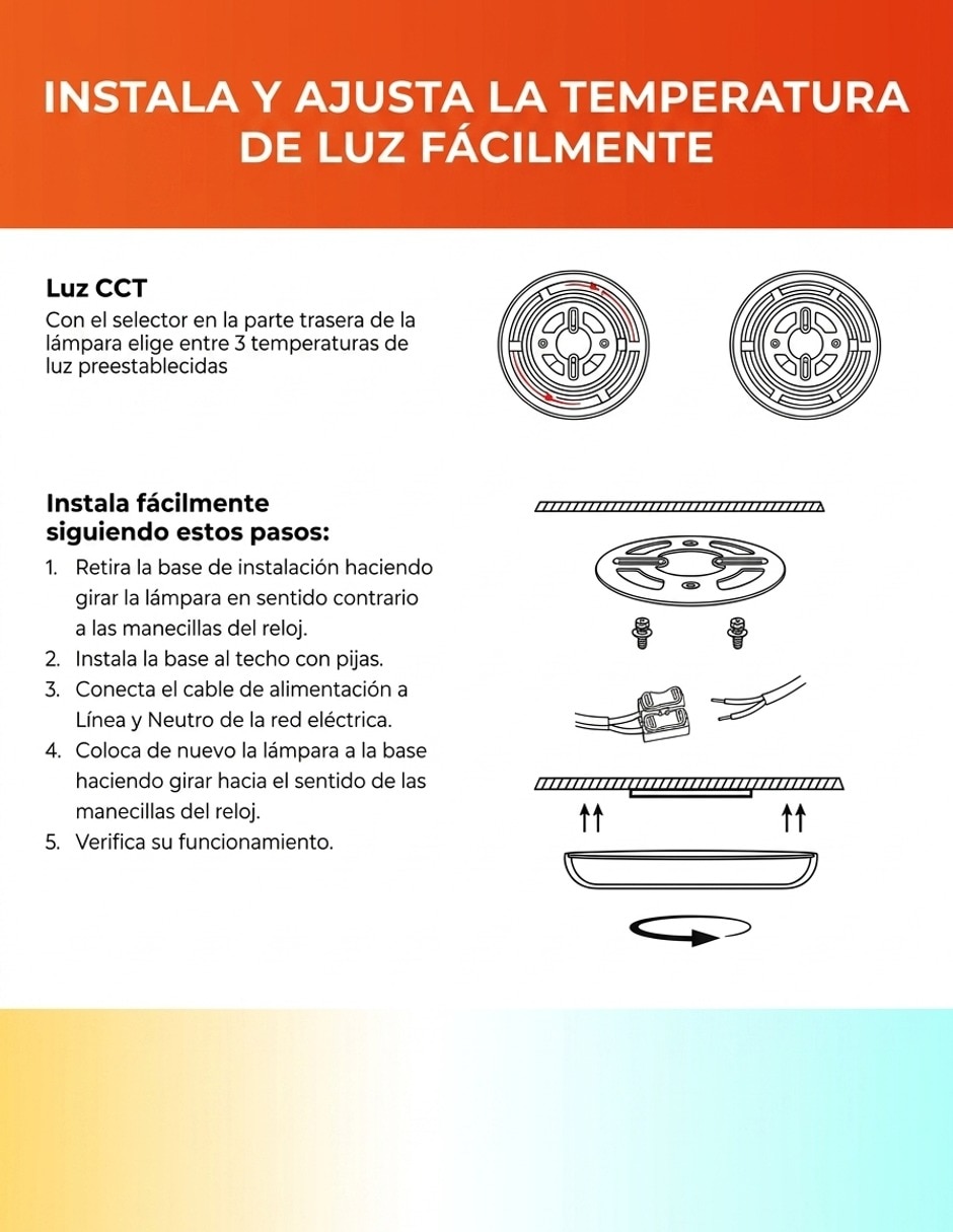 Plafón LED ASTORIA 6