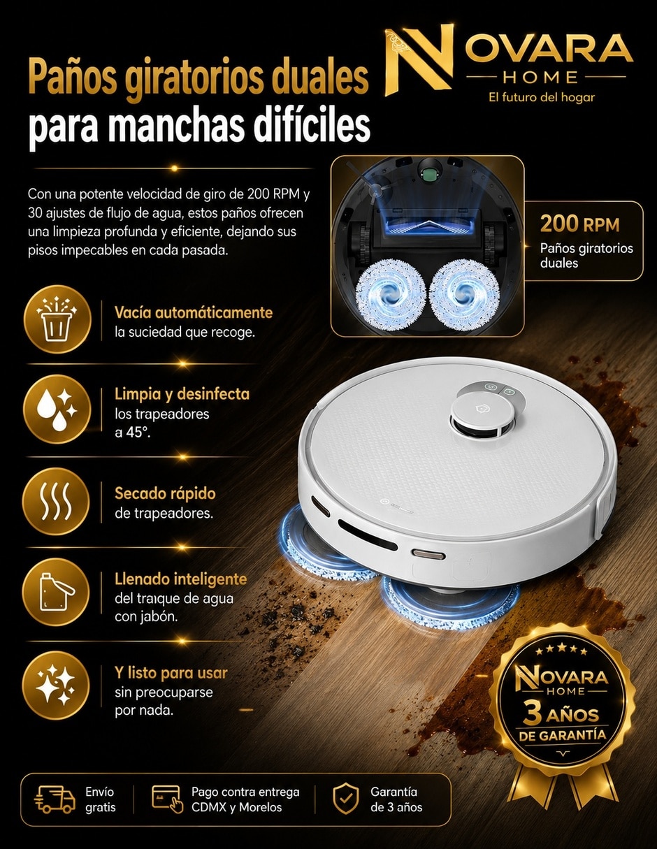 Aspiradora robot 2.5 litros 11