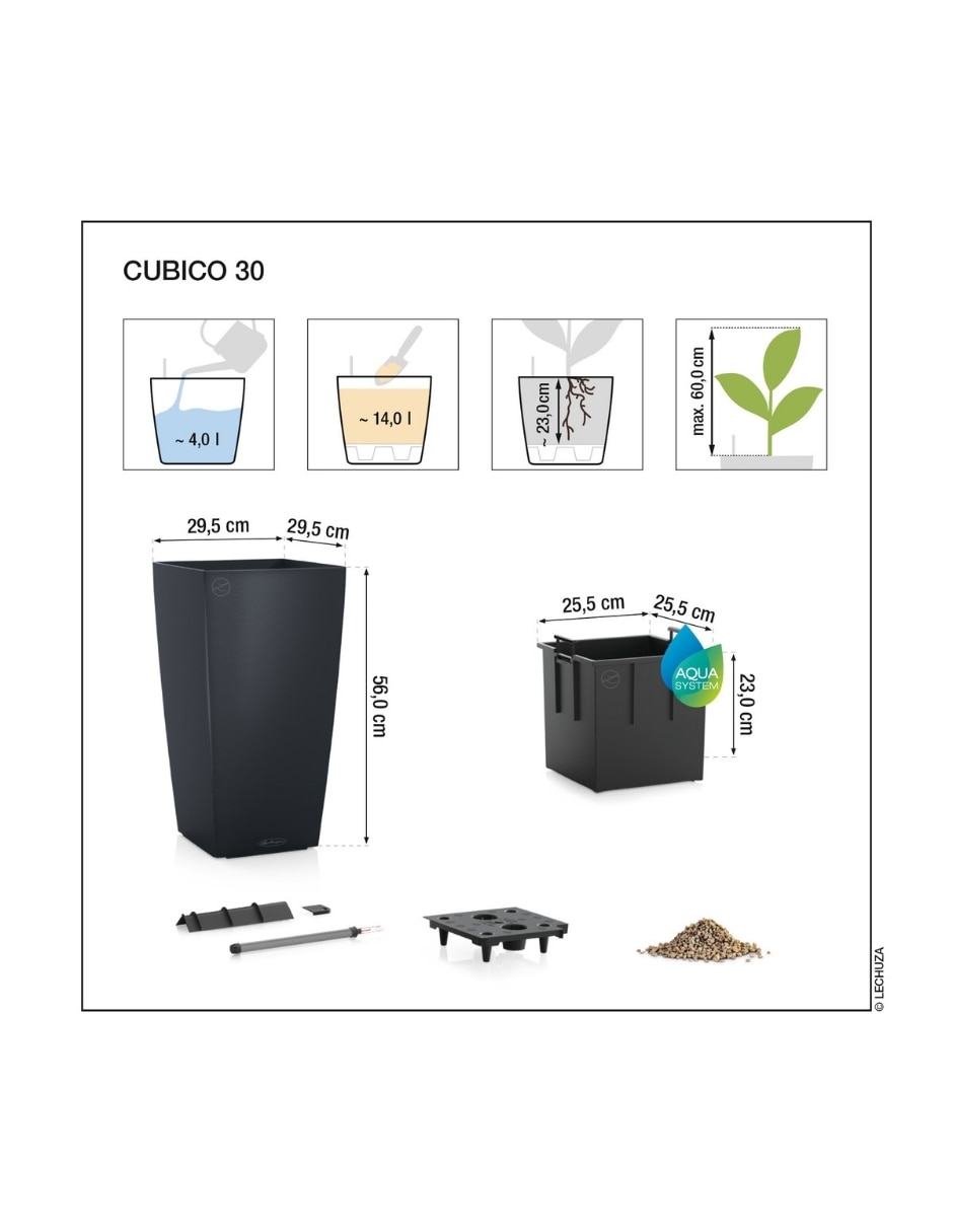Maceta autorriego con sistema automático de riego 6