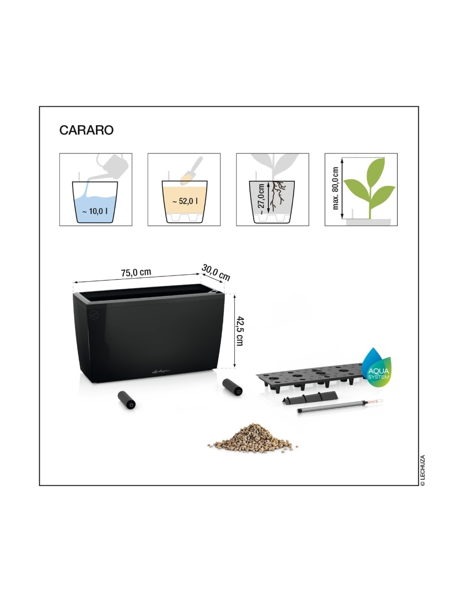 Maceta autorriego con sistema automático de riego