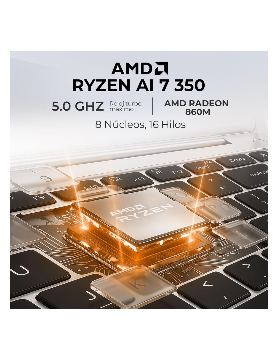 Laptop 2 en 1 touch 14 pulgadas WUXGA AMD Ryzen 7 AMD Radeon Graphics 16 GB RAM 512 GB SSD 5