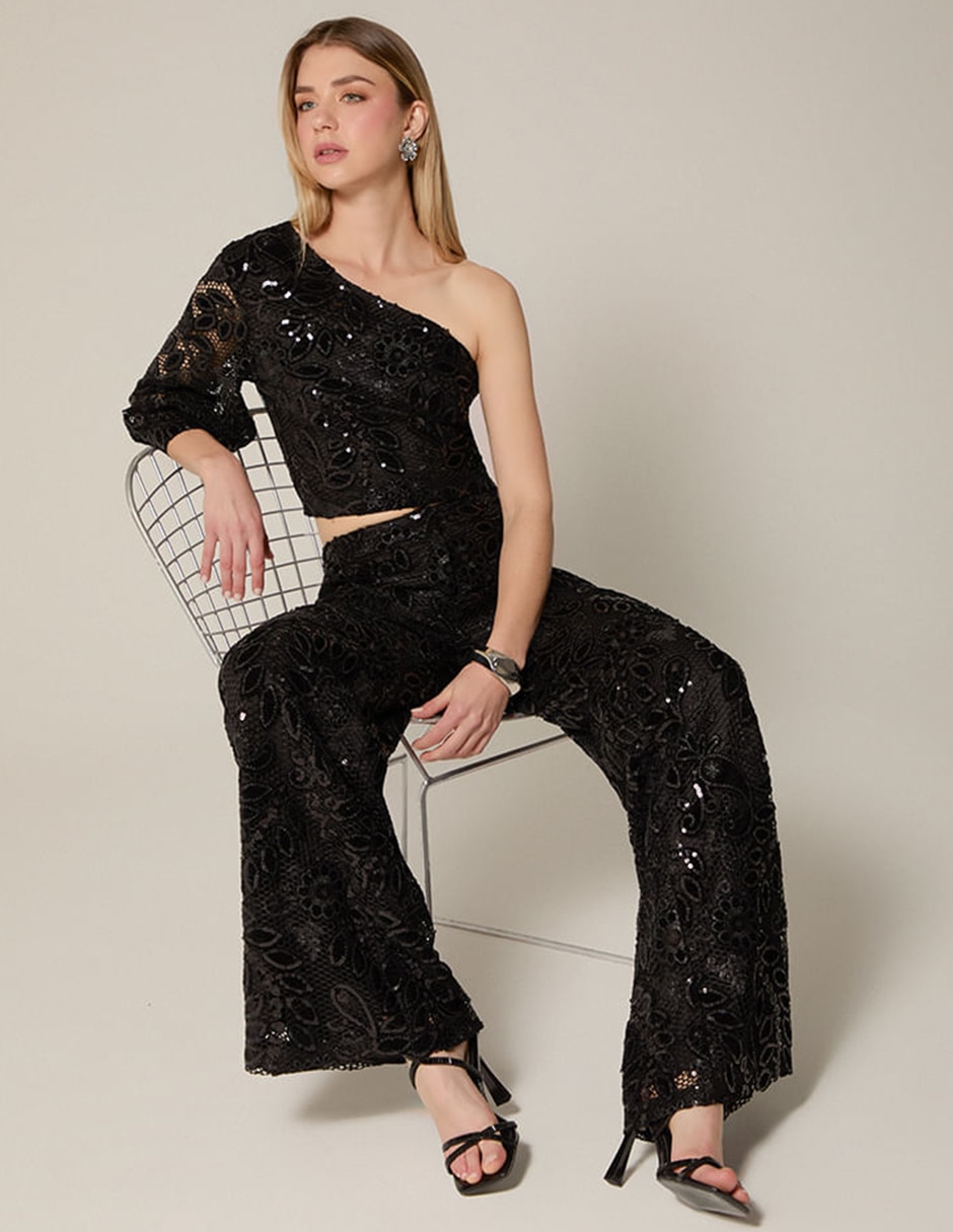 Pantalón relaxed wide leg para mujer 2