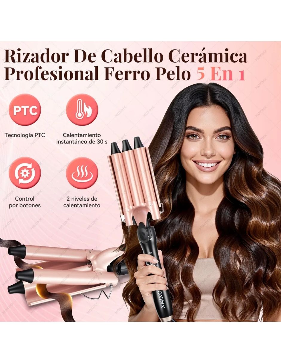 Kit rulos térmicos de cabello 25 mm de cerámica 5