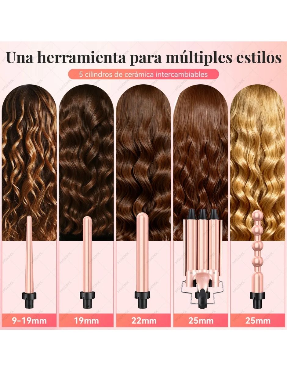 Kit rulos térmicos de cabello 25 mm de cerámica