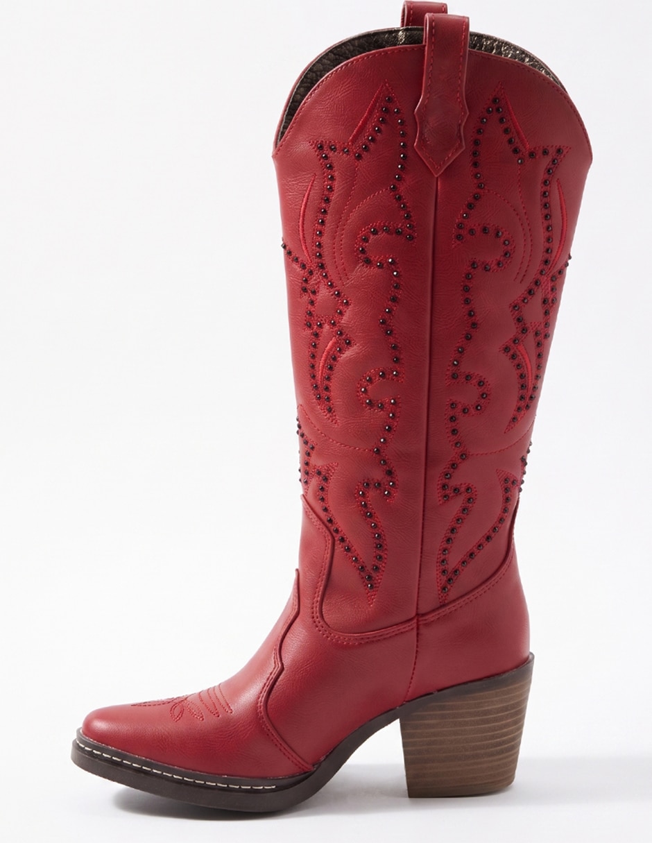 Bota cowboy rodilla botas western cowboy para mujer
