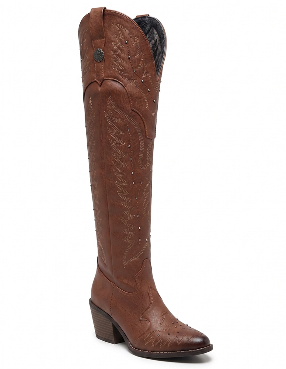 Bota cowboy arriba de la rodilla western cowboy para mujer 3