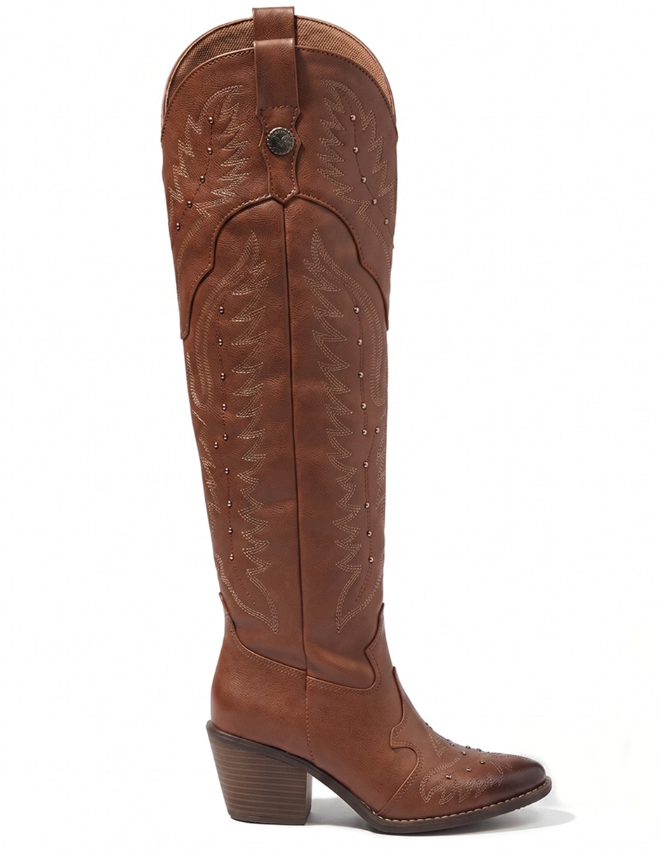 Bota cowboy arriba de la rodilla western cowboy para mujer 2