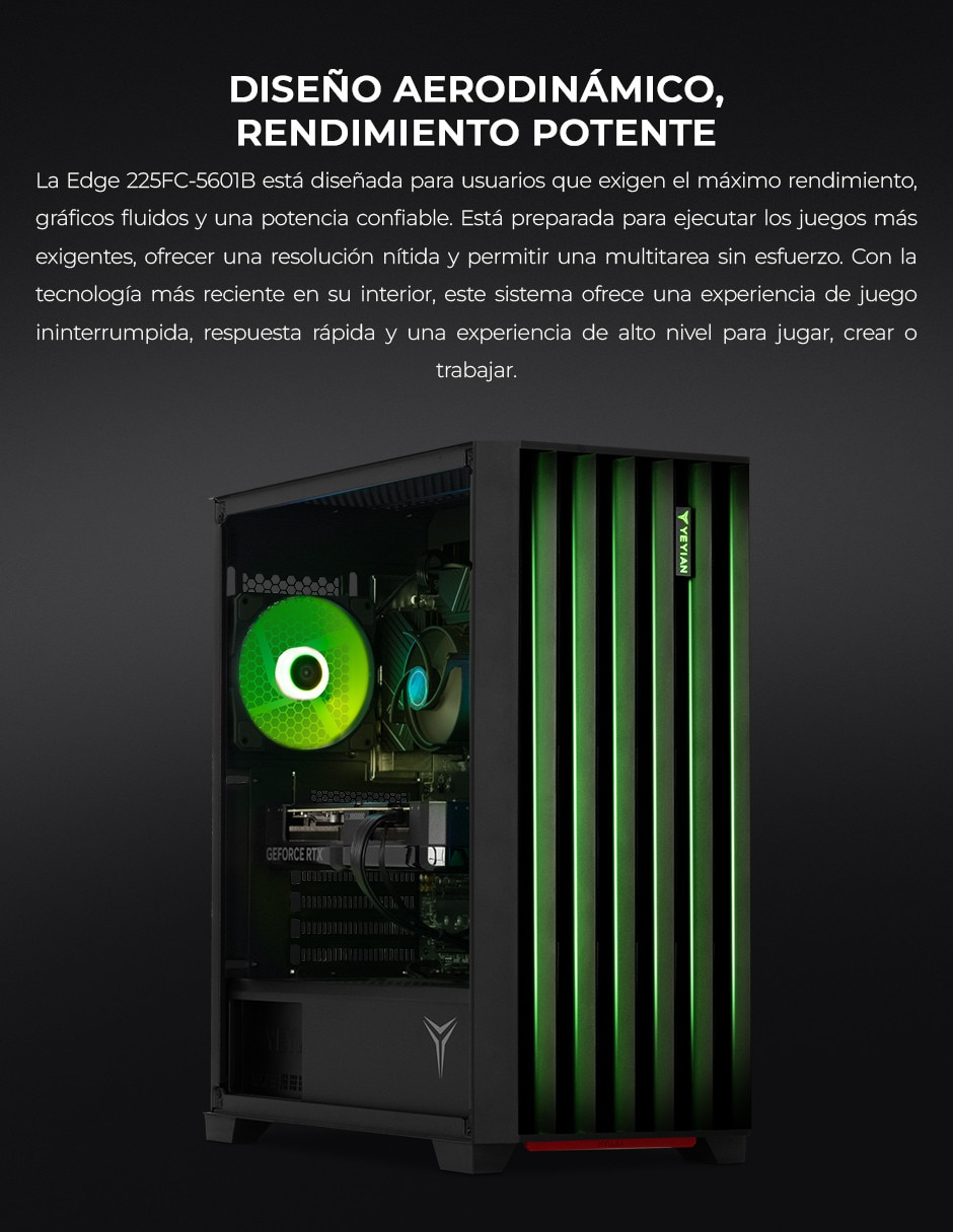 Computadora gamer PHOENIX YPI-PM225FC-5601B Intel Core Ultra 5 225F NVIDIA GeForce RTX 5060 32 GB RAM 1 TB SSD