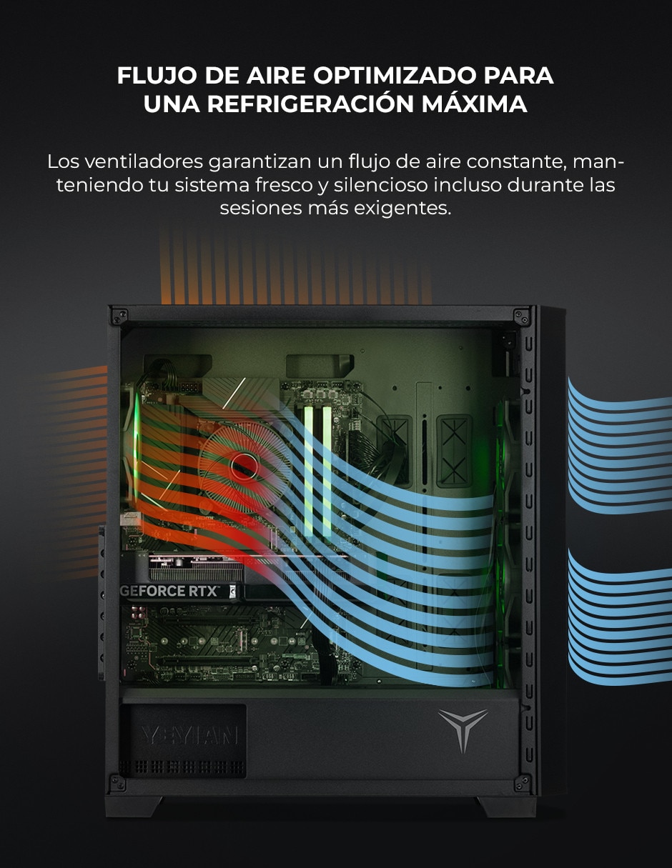 Computadora gamer PHOENIX YPI-PM225FC-5601B Intel Core Ultra 5 225F NVIDIA GeForce RTX 5060 32 GB RAM 1 TB SSD