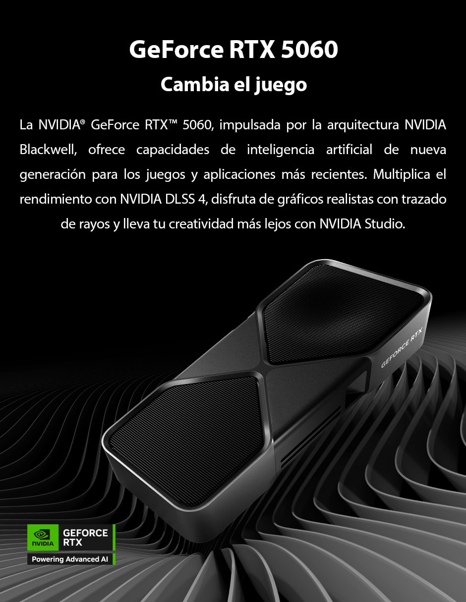 Computadora gamer PHOENIX YPI-PM225FC-5601B Intel Core Ultra 5 225F NVIDIA GeForce RTX 5060 32 GB RAM 1 TB SSD 8