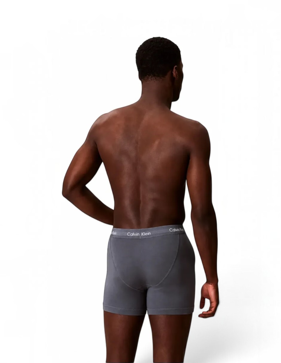 Bóxer brief de algodón para hombre 3 piezas 4
