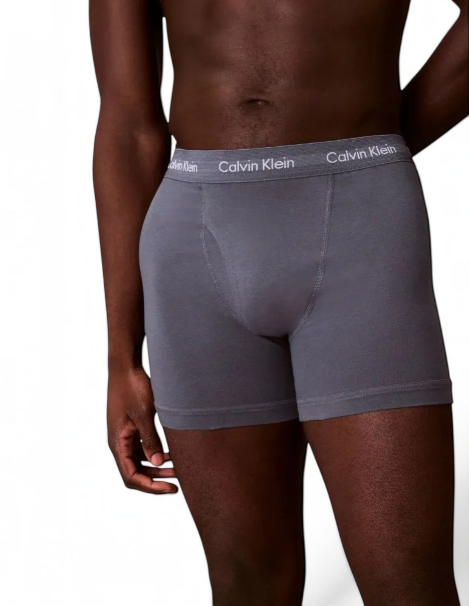 Bóxer brief de algodón para hombre 3 piezas 3