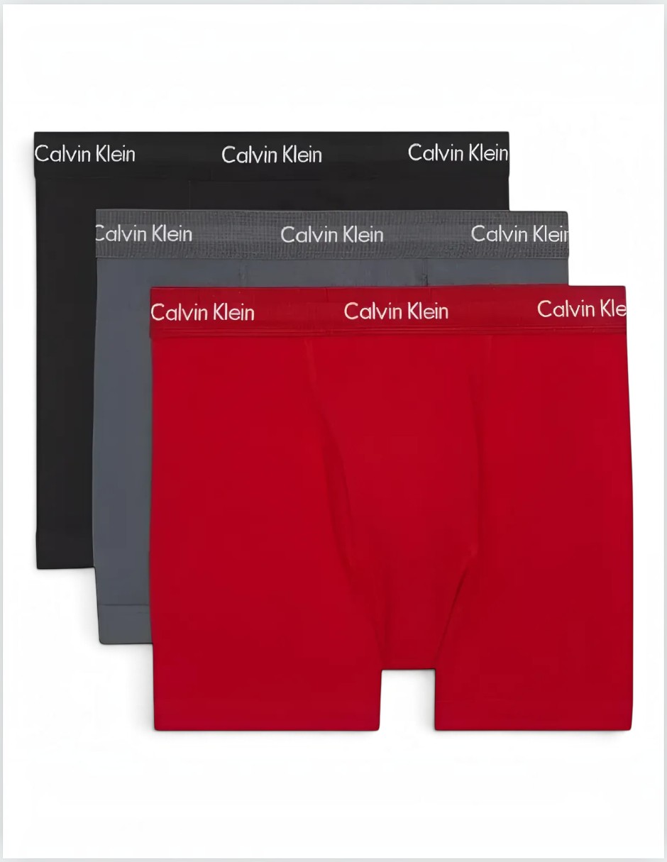 Bóxer brief de algodón para hombre 3 piezas 2