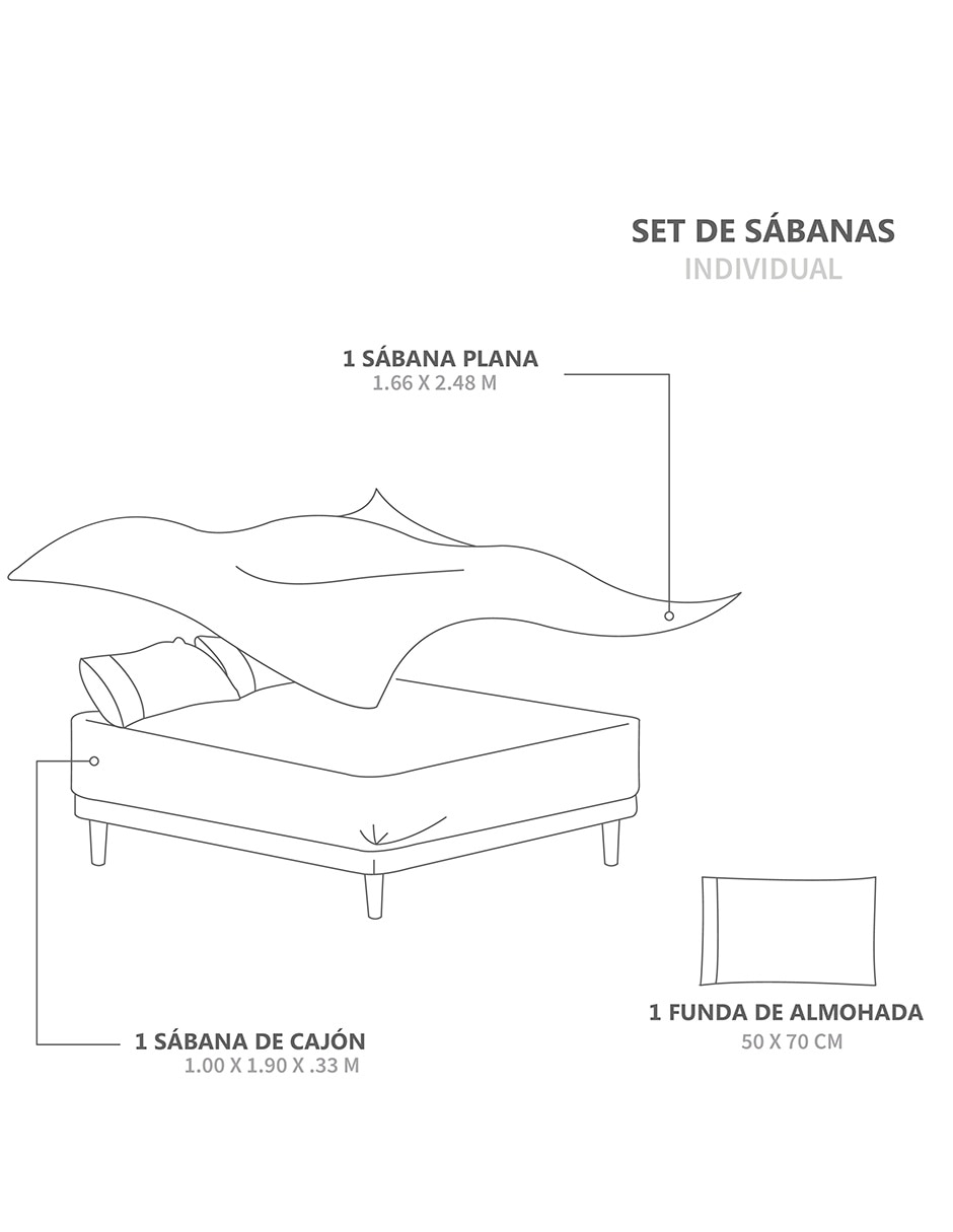 Juego de sábanas de microfibra 120 g 6
