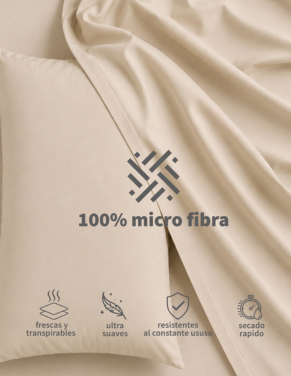 Juego de sábanas de microfibra 120 g 4