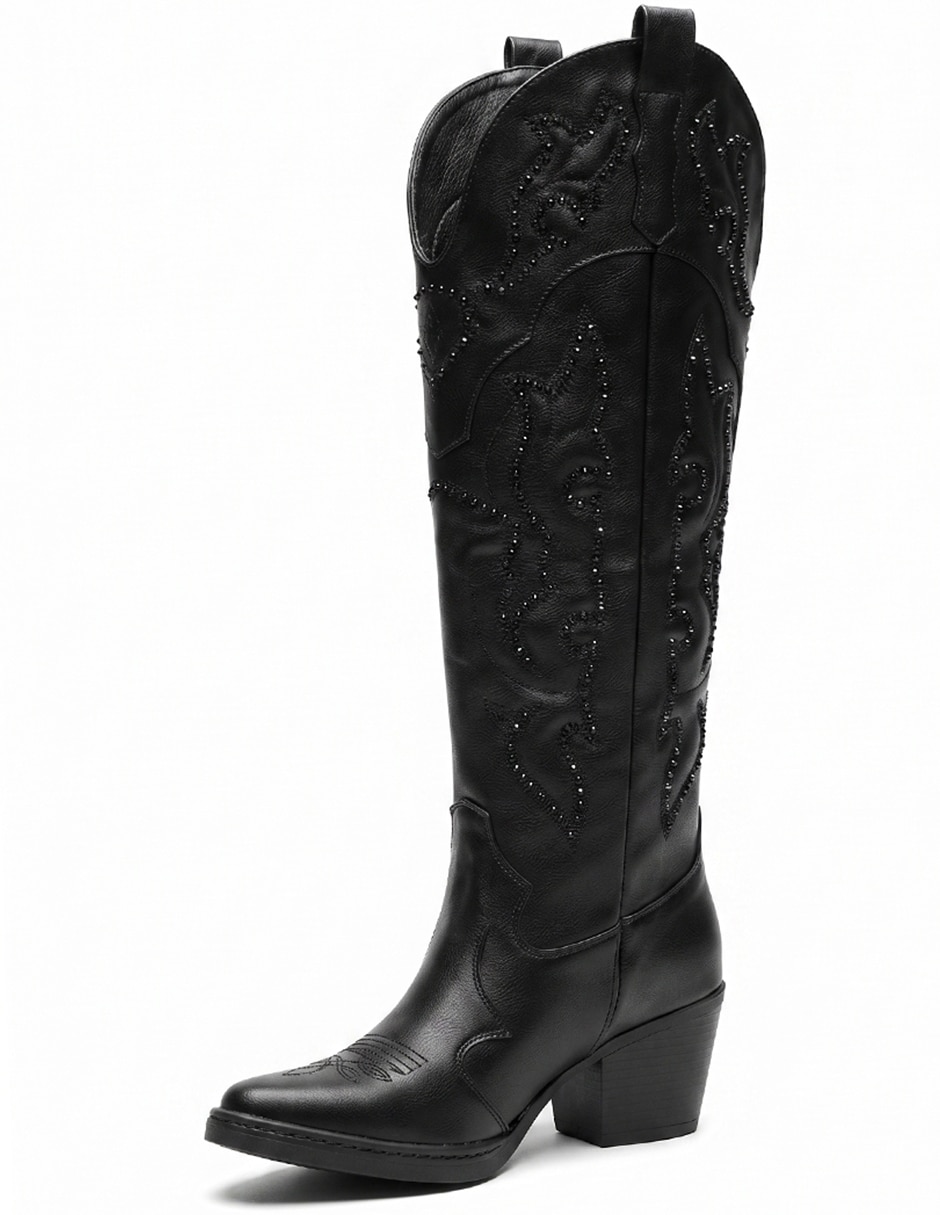 Bota cowboy arriba de la rodilla western cowboy para mujer Bota cowboy arriba de la rodilla western cowboy para mujer