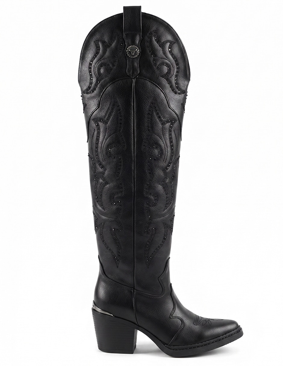 Bota cowboy arriba de la rodilla western cowboy para mujer 4