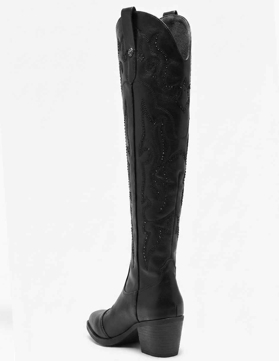 Bota cowboy arriba de la rodilla western cowboy para mujer 7