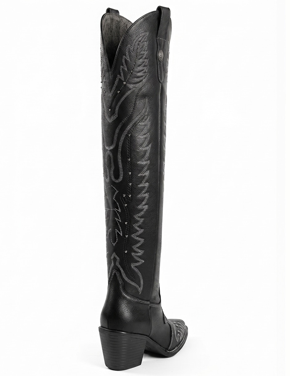 Bota cowboy arriba de la rodilla western cowboy para mujer 3