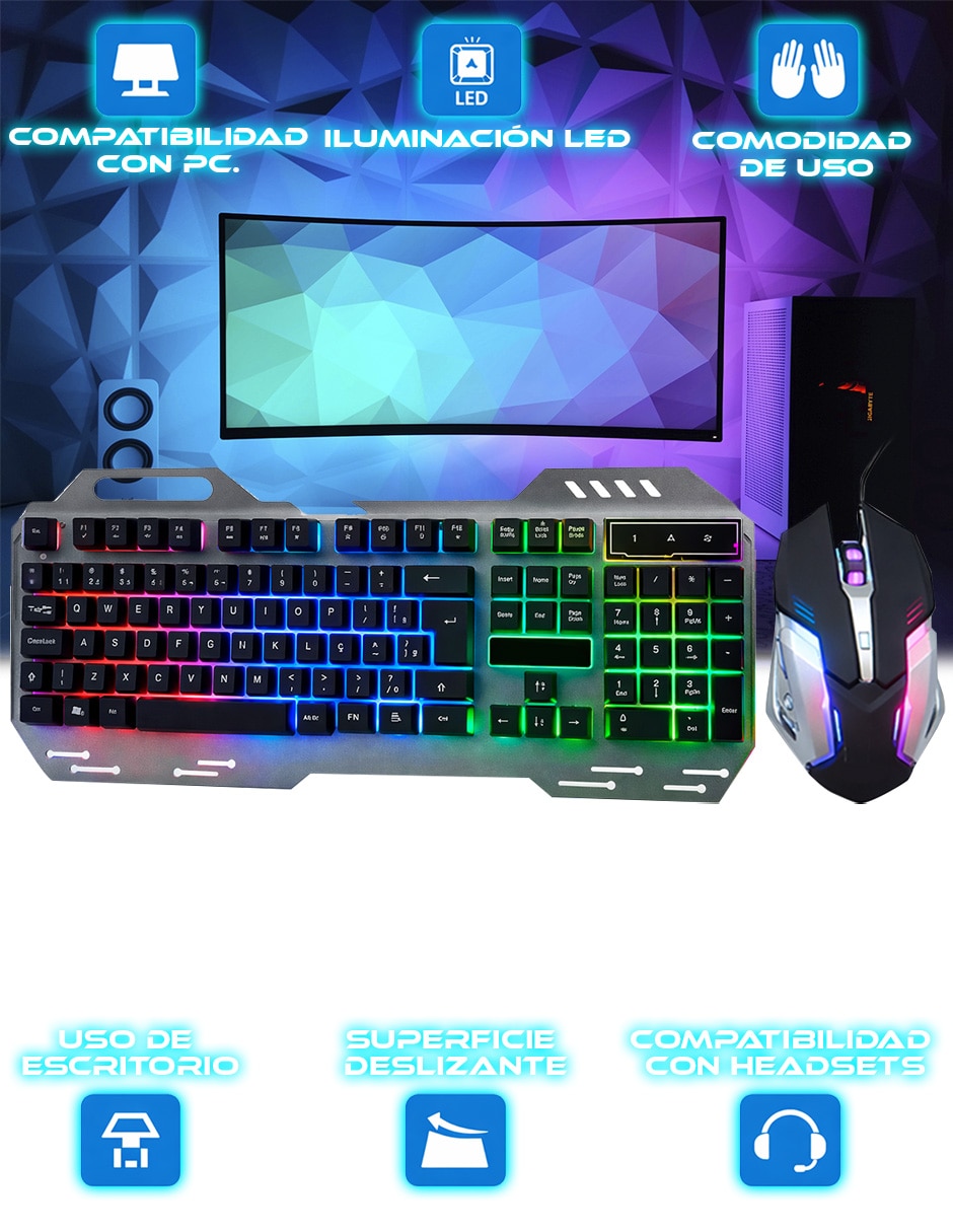 Mouse y teclado SC-CTMK2062 5