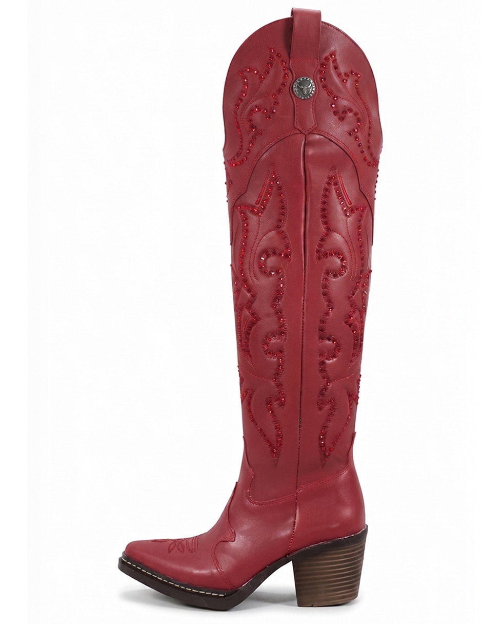 Bota cowboy arriba de la rodilla western cowboy para mujer Bota cowboy arriba de la rodilla western cowboy para mujer