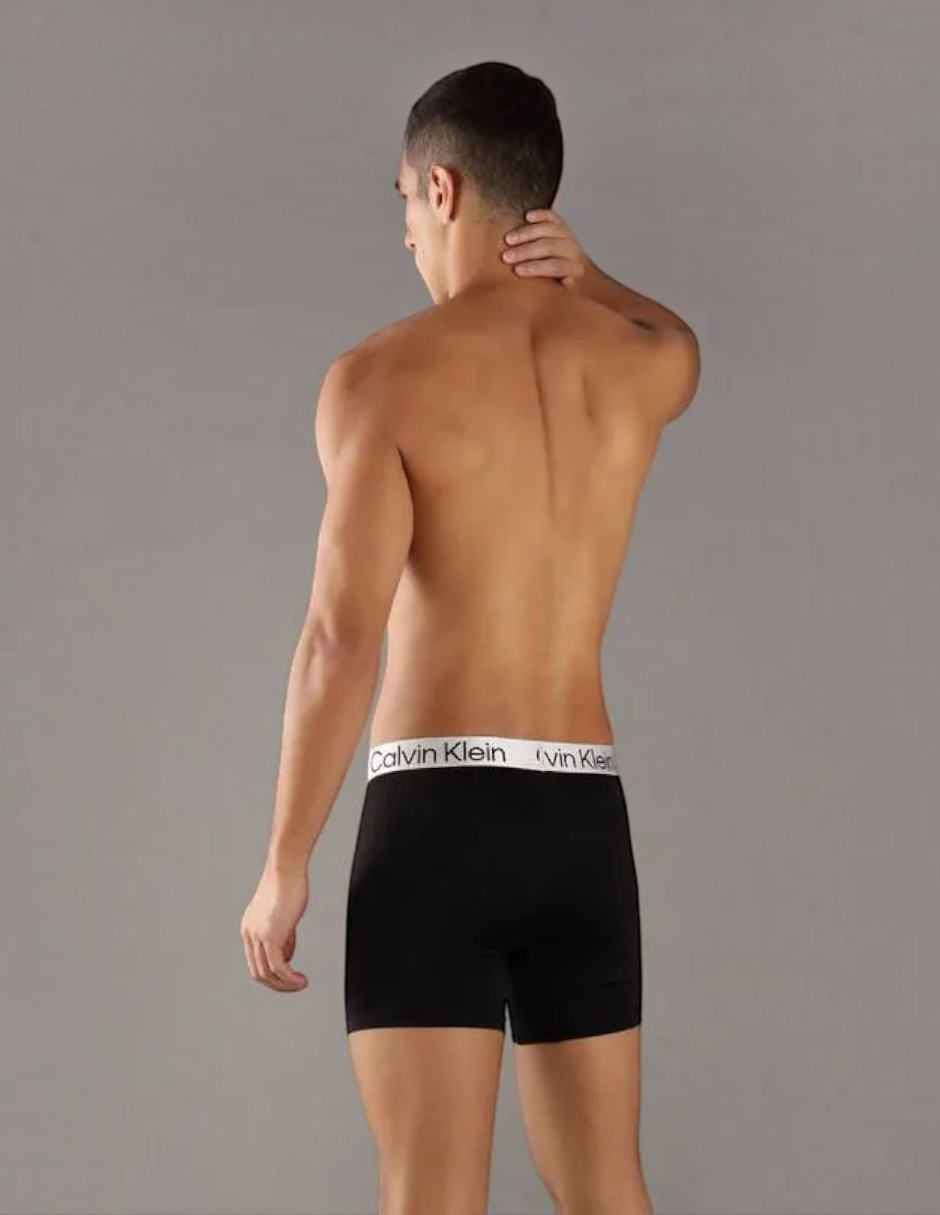 Bóxer brief de algodón para hombre 4 piezas 5