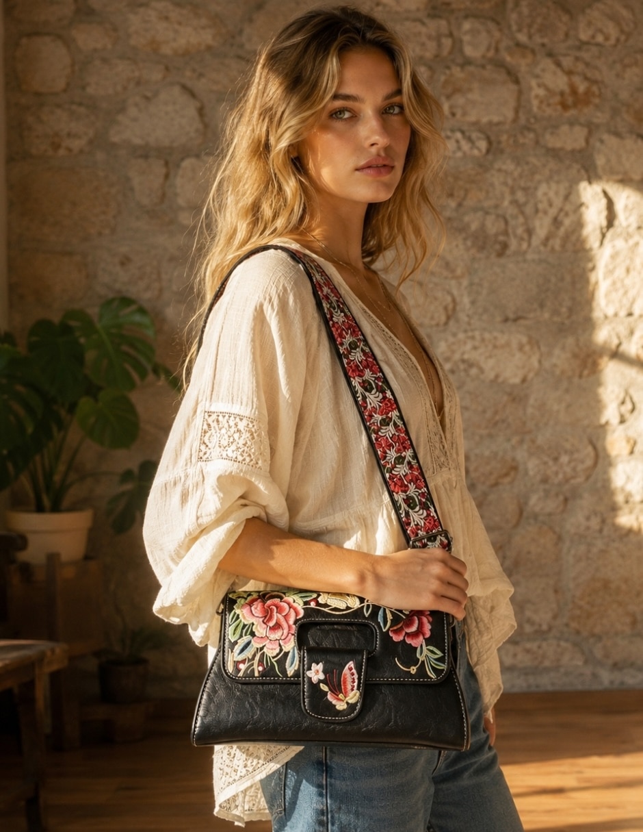 Bolsa shoulder Sakura para mujer 10