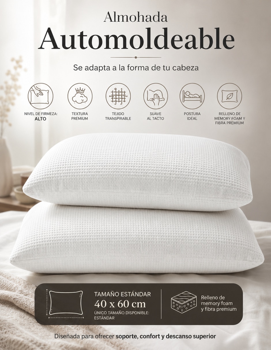 Set de almohada firmeza alta 3