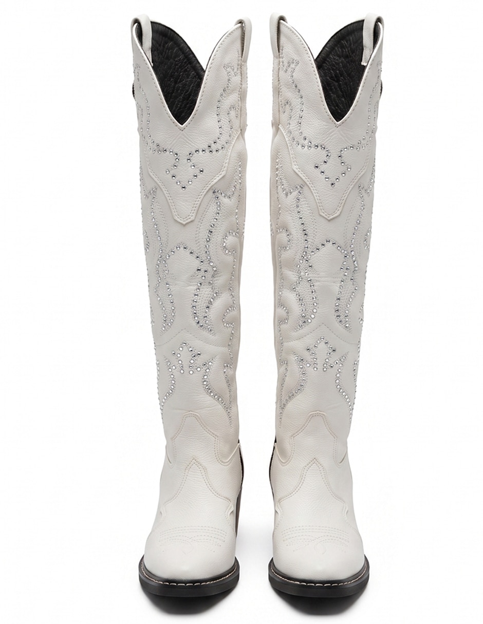 Bota cowboy arriba de la rodilla western cowboy para mujer 11
