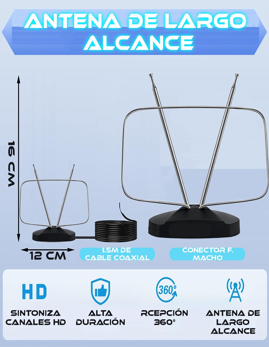 Antena HD/TV de Televisión 4