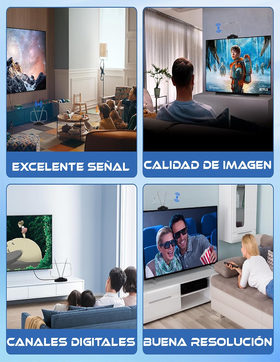 Antena HD/TV de Televisión 6