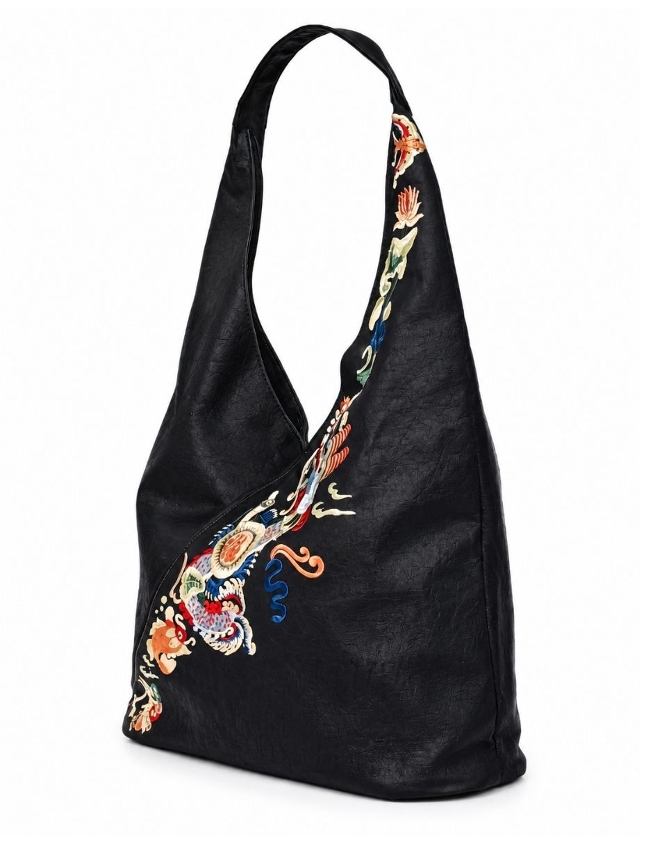 Bolsa shoulder Ryū de seda para mujer 2