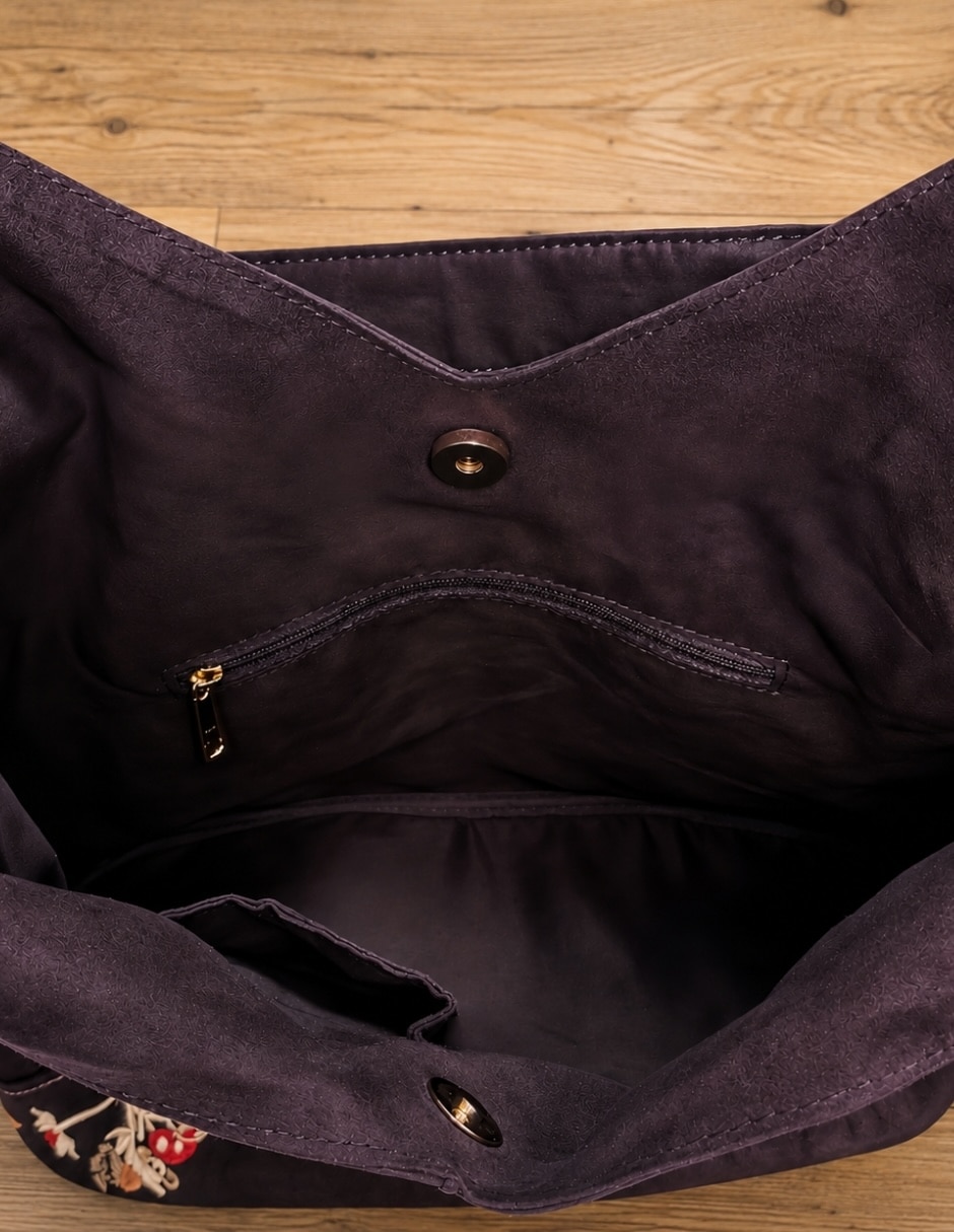Bolsa shoulder Ryū de seda para mujer 6
