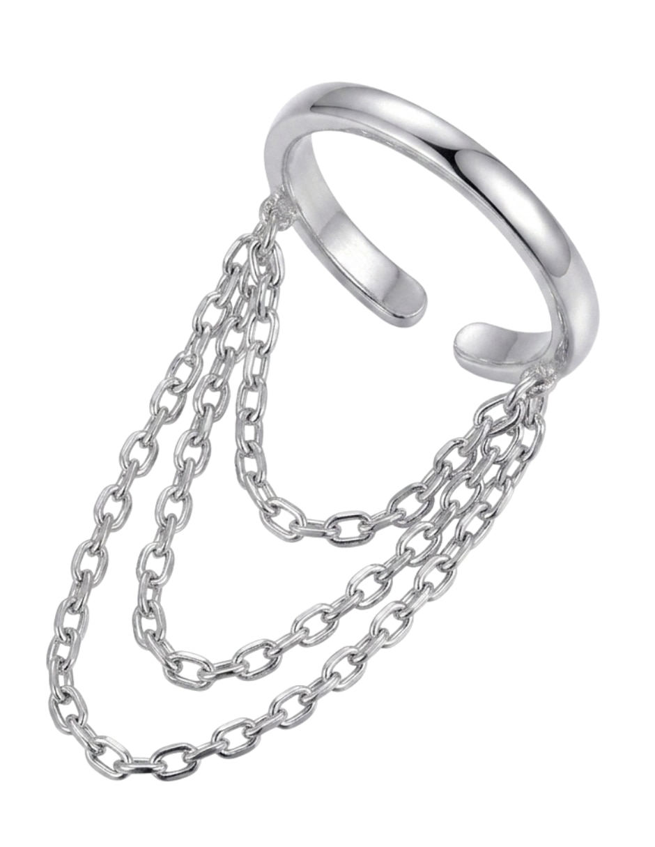 Ear cuff brillo de plata p 925