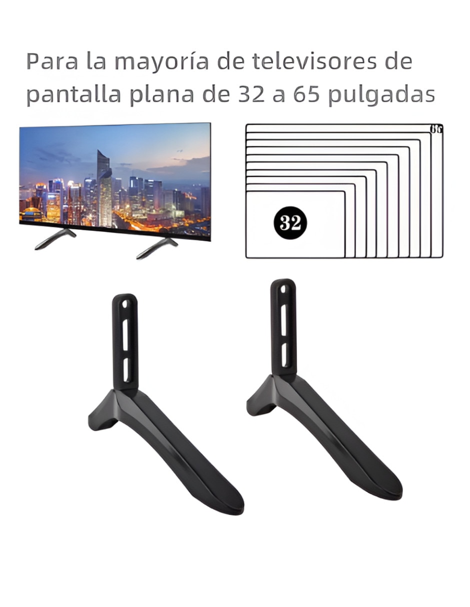 Soporte de pared para pantalla fijo 32 - 65 pulgadas