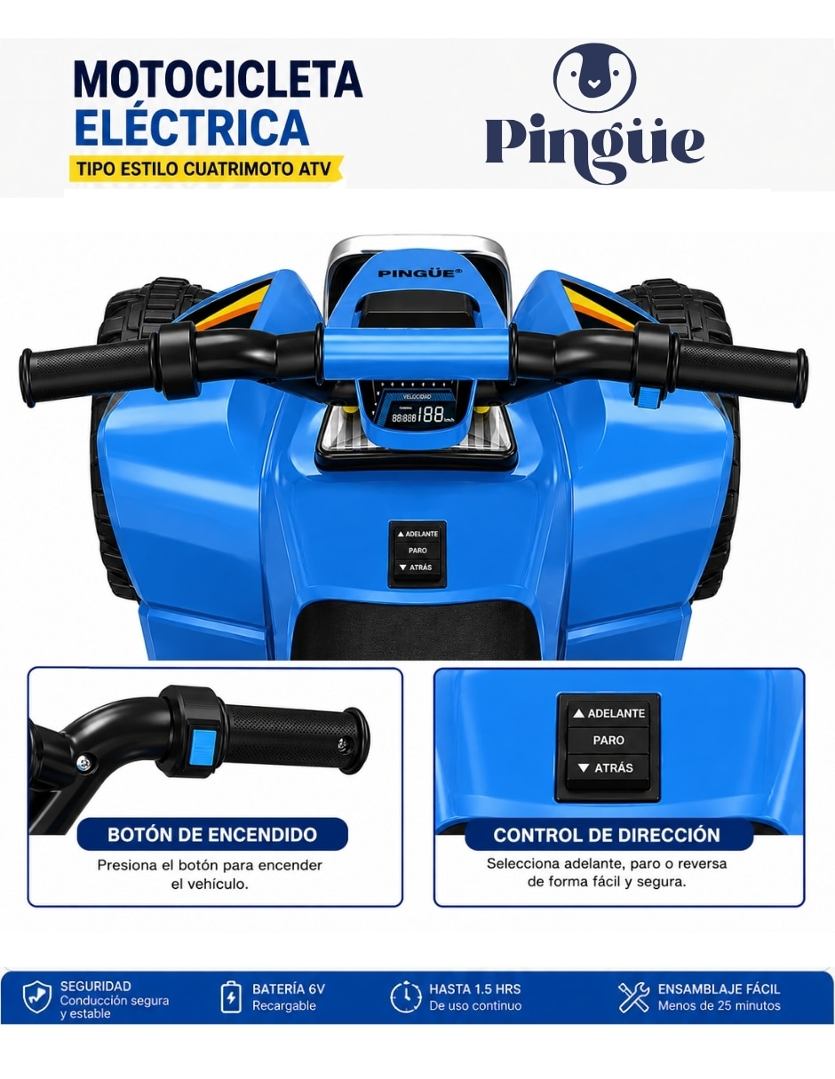 Moto montable con control remoto recargable unisex 6