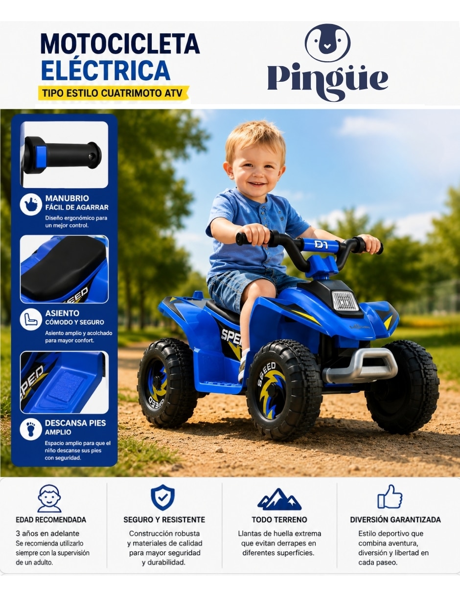 Moto montable con control remoto recargable unisex 7