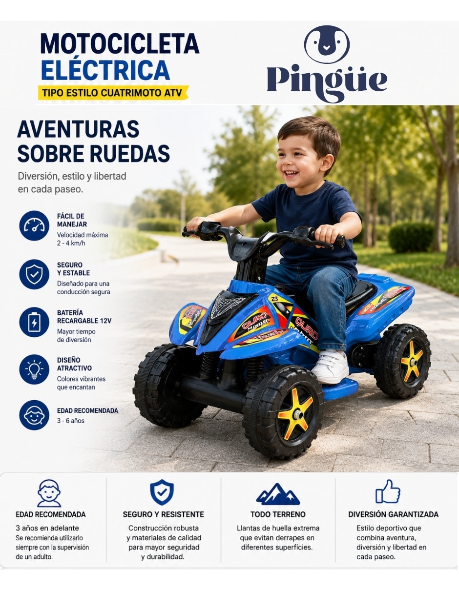 Moto montable con control remoto recargable unisex 3