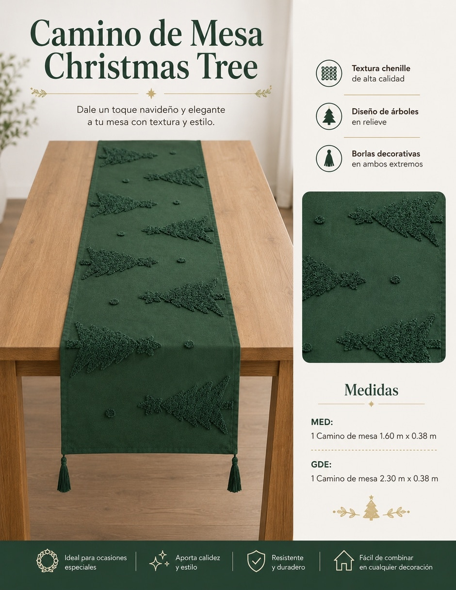 Camino mesa navidad 2