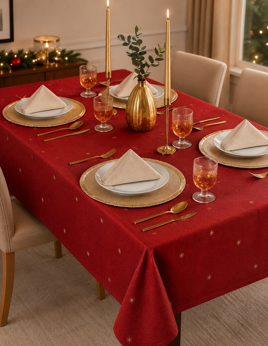 Mantel rectangular navidad 4