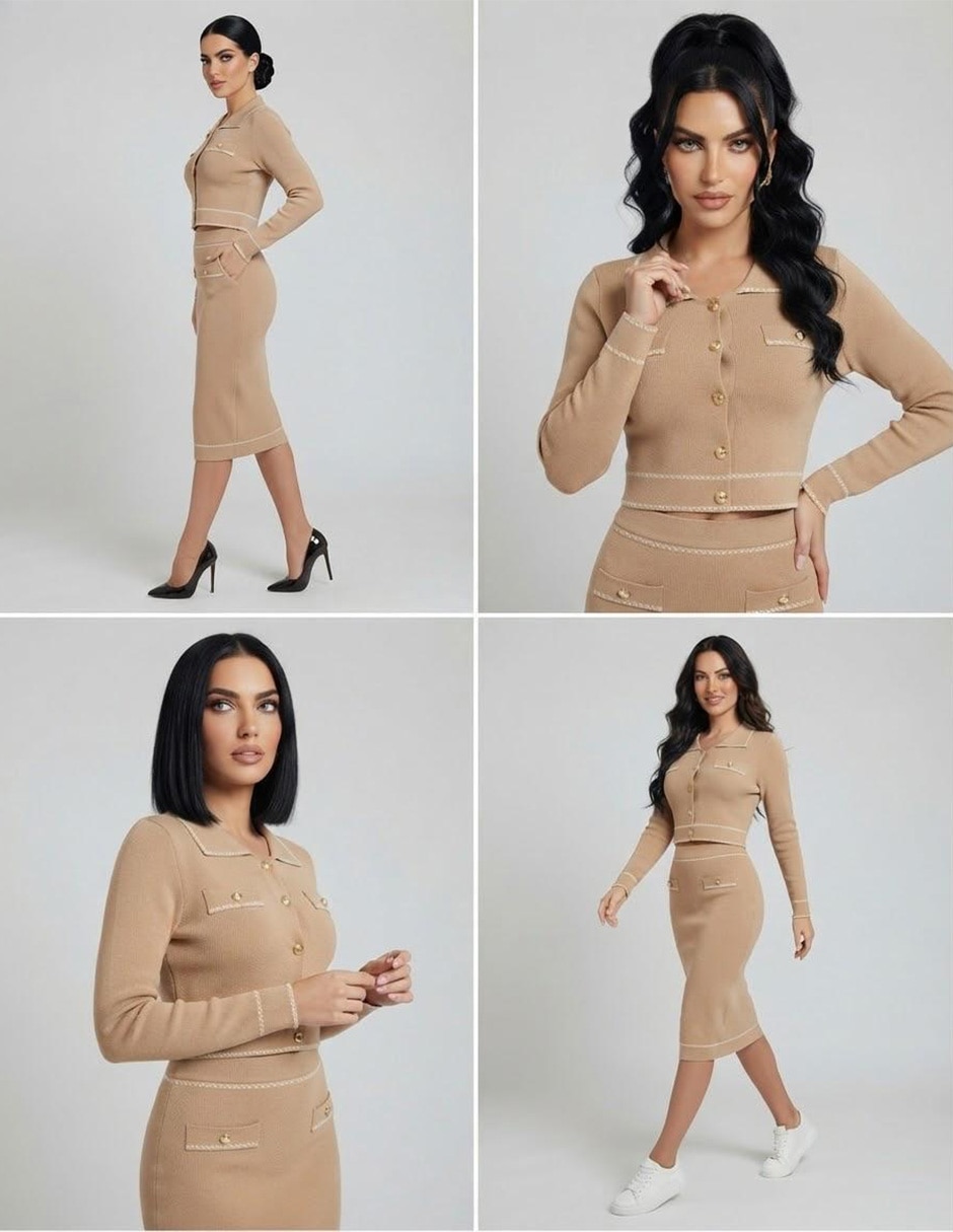 Conjunto tejido de algodón para Mujer