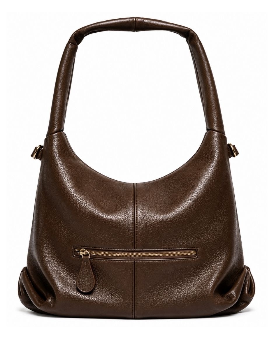 Bolsa hobo Brunella de piel para mujer