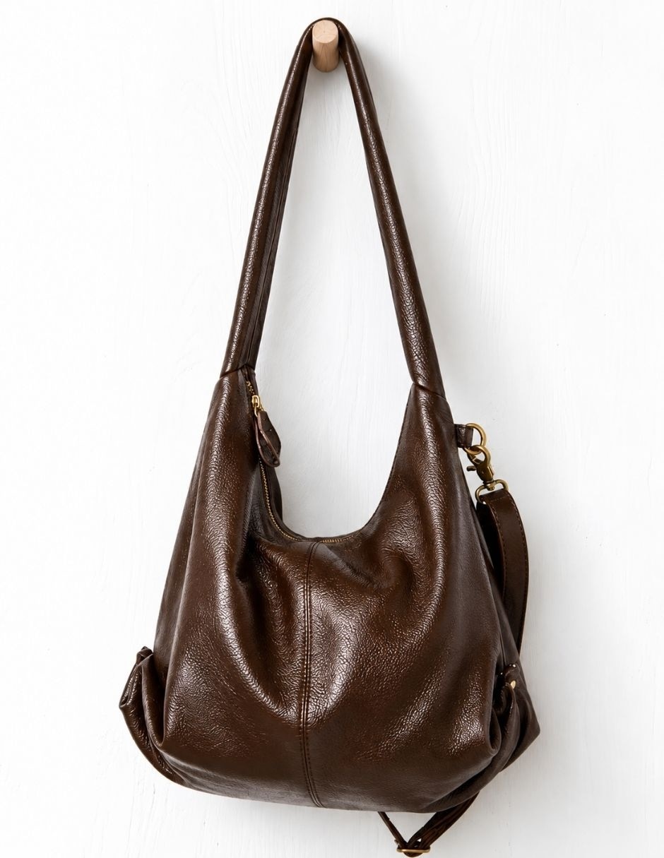 Bolsa hobo Brunella de piel para mujer 2