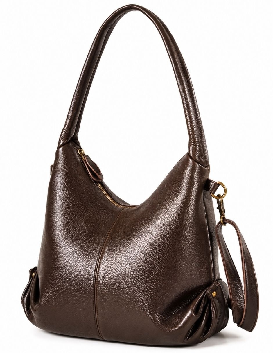 Bolsa hobo Brunella de piel para mujer 3