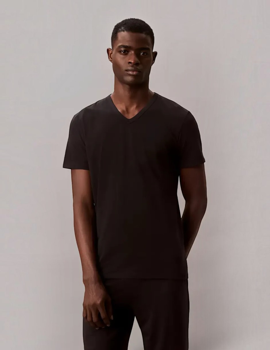 Playera cuello v para hombre