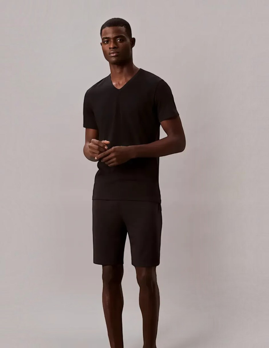 Playera cuello v para hombre 4